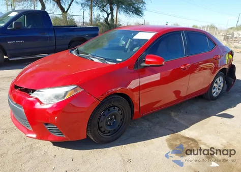 2014 Toyota Corolla Le z USA, uszkodzony, nr VIN 5YFBURHE1EP010468
